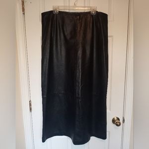 Black  Wilson Leather Skirt Size 18